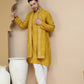 Embroidered & Sequin Kurta Pyjama With Dupatta ( JOKP D 5088 Mustard )