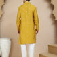Embroidered & Sequin Kurta Pyjama With Dupatta ( JOKP D 5088 Mustard )