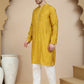 Embroidered & Sequin Kurta With Dupatta ( KOD 5088 mustard )