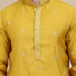 Embroidered & Sequin Kurta Pyjama With Dupatta ( JOKP D 5088 Mustard )