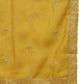 Embroidered & Sequin Kurta Pyjama With Dupatta ( JOKP D 5088 Mustard )