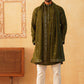 Embroidered Kurta with Dupatta Set for Men ( KOD 5088 olive )