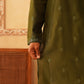 Embroidered Kurta with Dupatta Set for Men ( KOD 5088 olive )