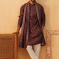 Embroidered & Sequin Kurta Pyjama With Dupatta