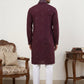 Silk Blend Embroidered Kurta Pyjama with Dupatta ( JOKP P D 5088Purple )