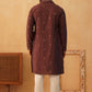 Embroidered & Sequin Kurta Pyjama With Dupatta