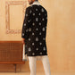 Black Embroidered Kurta with Dupatta Set ( KOD 5091 black )