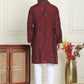 Embroidered & Sequin Kurta Pyjama With Dupatta ( JOKP P D 5091 Maroon ) [FF] [M16-18 & N16-18]