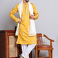 Embroidered & Sequin Kurta With Dupatta ( KOD 5091 mustard )