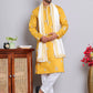 Embroidered & Sequin Kurta With Dupatta ( KOD 5091 mustard )