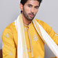 Embroidered & Sequin Kurta With Dupatta ( KOD 5091 mustard )