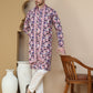Abstract Printed Kurta Pyjama with Matching Dupatta ( JOKP D 5243 Purple )