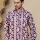 Abstract Printed Kurta Pyjama with Matching Dupatta ( JOKP D 5243 Purple )