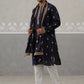 Silk Blend Embroidered Kurta Pyjama Set ( JOKP P D 5319 P D 5319Navy ) [FF] [B-3-4]
