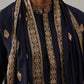Silk Blend Embroidered Kurta Pyjama Set ( JOKP P D 5319 P D 5319Navy ) [FF] [B-3-4]