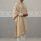 Silk Blend Sequins Embroidered Kurta Pyjama with Dupatta Set (JOKP P D 5320 Beige ) [FF] [Q11-12]