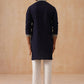Silk Blend Embroidered Kurta Pyjama Set (JOKP D PJ11-W 5287 Black )