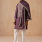 Silk Blend Embroidered Kurta Pyjama Set (JOKP D PJ11-W 5287 Purple )