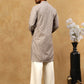 Men’s Cotton Chikankari Sequins Kurta Set ( JOKP PJ11W 5006Grey )