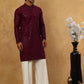 Men’s Cotton Chikankari Sequins Kurta Set ( JOKP PJ11W 5006Purple )