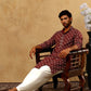 Viscose Rayon Embroidered Sequin Kurta Pyjama ( JOKP PJ11W 5127Maroon )