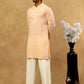 Men’s Chikankari Cotton Kurta Pyjama Set ( JOKP PJ11W 626Orange )