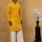 Chikankari Embroidered Kurta Pyjama Set ( JOKP PJ11W 640Mustard )