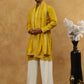 Silk Blend Embroidered Kurta Pyjama with Dupatta ( JOKP PJ11W D 5088Mustard )