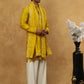 Silk Blend Embroidered Kurta Pyjama with Dupatta ( JOKP PJ11W D 5088Mustard )