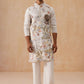 Floral Embroidered and Sequins Kurta Set (JOKP PJ11-W 5138 White )