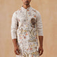 Floral Embroidered and Sequins Kurta (KO 5138 White ) [FF] [L-7-8]