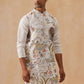 Floral Embroidered and Sequins Kurta (KO 5138 White ) [FF] [L-7-8]
