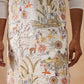 Floral Embroidered and Sequins Kurta Set (JOKP PJ11-W 5138 White )