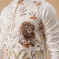 Floral Embroidered and Sequins Kurta Set (JOKP PJ11-W 5138 White )
