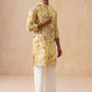 Floral Embroidered Straight Kurta Set (JOKP PJ11-W 5156 Yellow )