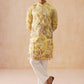 Floral Embroidered Straight Kurta Set (JOKP PJ11-W 5156 Yellow )