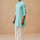 Embroidered & Sequence Kurta Pyjama for Men ( JOKP PJ11-W 5177 PJ11-W 5177Sky )