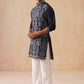 Embroidered Straight Kurta Pyjama Set For Men ( JOKP PJ11-W 5180 PJ11-W 5180Navy )