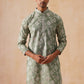 Men's Embroidered Kurta Pyjama ( JOKP PJ11-W 5229 PJ11-W 5229Pista )