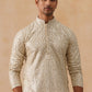 Traditional Mirror Embroidered Kurta Set for Men ( JOKP PJ11-W 5269 PJ11-W 5269Cream )
