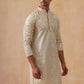Traditional Mirror Embroidered Kurta Set for Men ( JOKP PJ11-W 5269 PJ11-W 5269Cream )