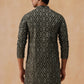 Traditional Mirror Embroidered Kurtas for Men ( KO 5269 Olive )