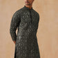 Traditional Mirror Embroidered Kurtas for Men ( KO 5269 Olive )