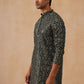 Traditional Mirror Embroidered Kurtas for Men ( KO 5269 Olive )