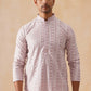 Pink Kurta Set with White Thread Embroidery ( JOKP PJ11-W 5280 PJ11-W 5280Magenta )