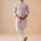 Pink Kurta Set with White Thread Embroidery ( JOKP PJ11-W 5280 PJ11-W 5280Magenta )