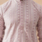 Pink Kurta Set with White Thread Embroidery ( JOKP PJ11-W 5280 PJ11-W 5280Magenta )