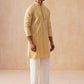 Sunshine Mustard Kurta Set with White Thread Embroidery ( JOKP PJ11-W 5280 PJ11-W 5280Mustard )