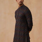 Multicolor Embroidered Viscose Rayon Kurta ( KO 5282 Black ) [FF] [P-19]