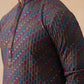Multicolor Embroidered Viscose Rayon Kurta Set ( JOKP PJ11-W 5282 PJ11-W 5282Charcoal )